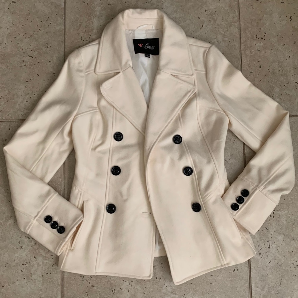 Cream Pea Coat